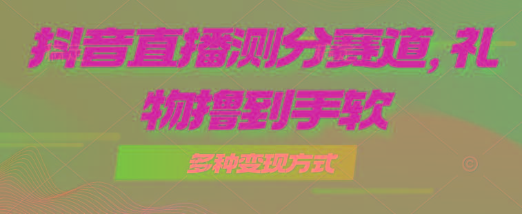 抖音直播测分赛道，多种变现方式，轻松日入1000+-网赚项目平台