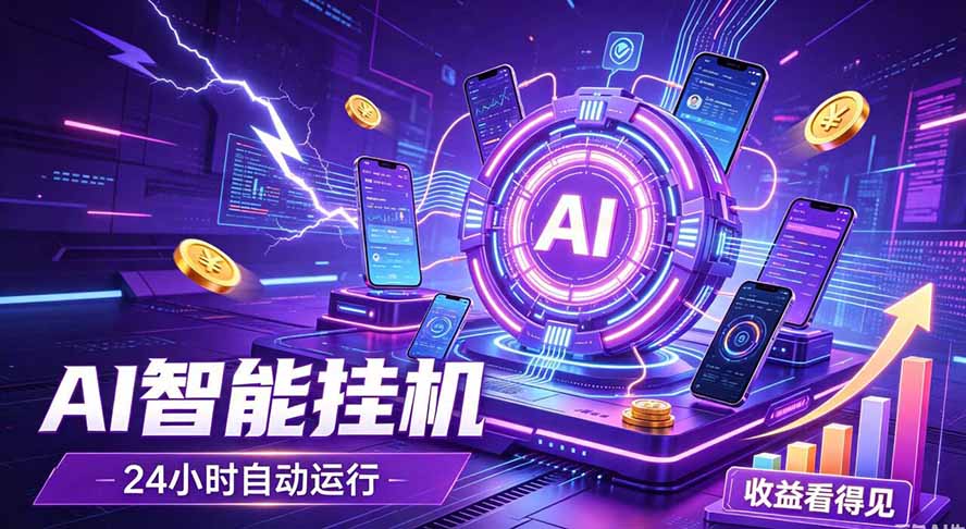 AI智能广告挂机，躺赚新模式 设备托管运行，解放双手持续变现-网赚项目平台