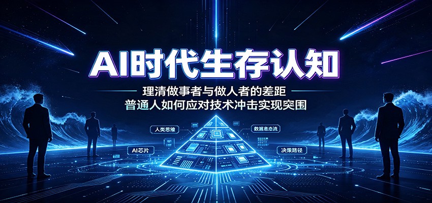 AI时代生存认知:理清做事者与做人者的差距,普通人如何应对技术冲击实现突围-网赚项目平台