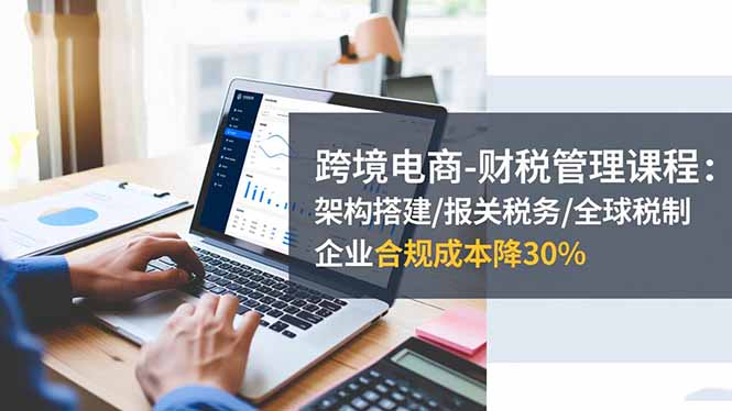 跨境电商-财税管理课程：架构搭建/报关税务/全球税制，企业合规成本降30%-网赚项目平台