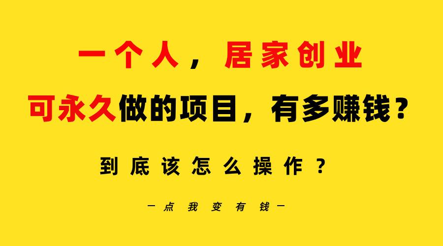 一个人，居家创业：B站每天10分钟，单账号日引创业粉100+，月稳定变现5W…-网赚项目平台
