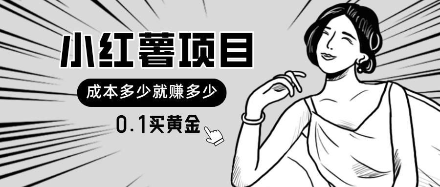 小红薯暴力项目，0.1买黄金。操作简单，日入无上限，可无限扩大。-网赚项目平台