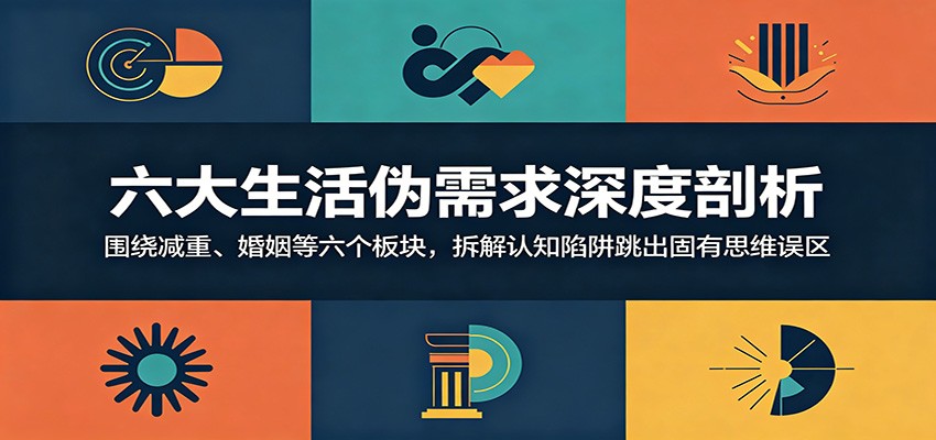 六大生活伪需求深度剖析：围绕减重、婚姻等六个板块，拆解认知陷阱跳出固有思维误区-网赚项目平台
