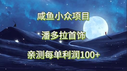 咸鱼小众项目，潘多拉首饰，亲测每单利润100+-网赚项目平台