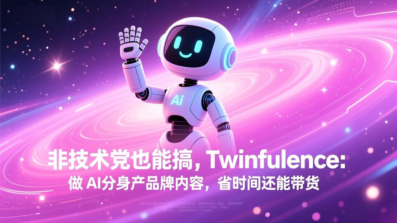 非技术党也能搞!Twinfluence:做 AI 分身产品牌内容,省时间还能带货-网赚项目平台
