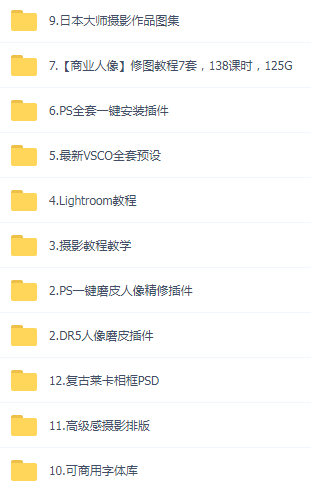 某宝买的杂乱PS LR教程预设摄影-网赚项目平台