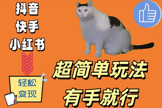 超简单玩法，有手就行，靠猫咪视频日入500+【揭秘】-网赚项目平台