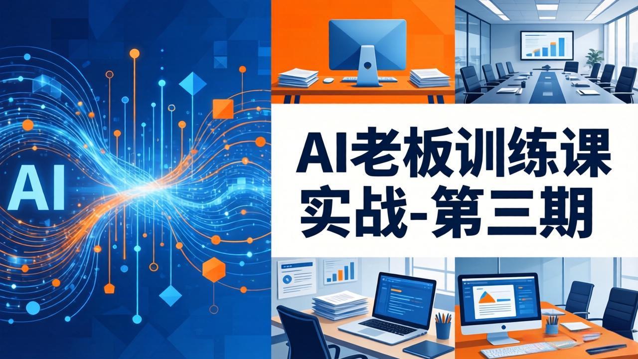 AI老板训练课实战-第三期：AI+内容应用落地教学，从0到1打通AI变现完整路径-网赚项目平台