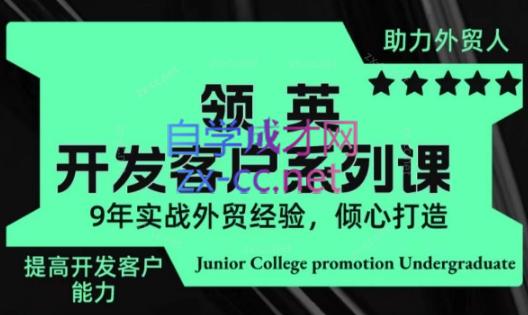 城哥·领英开发客户系列课-网赚项目平台