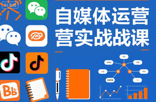 自媒体运营实战课，掌握一套系统的自媒体运营底层方法论，成为优秀的内容创作者-网赚项目平台