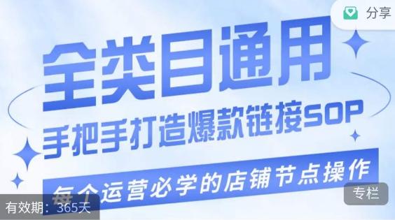 单品爆款打造实操运营，单品爆款从“0”-“1”手把手演练运营步骤-网赚项目平台