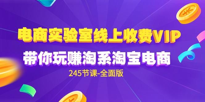 (9859期)电商-实验室 线上收费VIP，带你玩赚淘系淘宝电商(245节课-全面版)-网赚项目平台