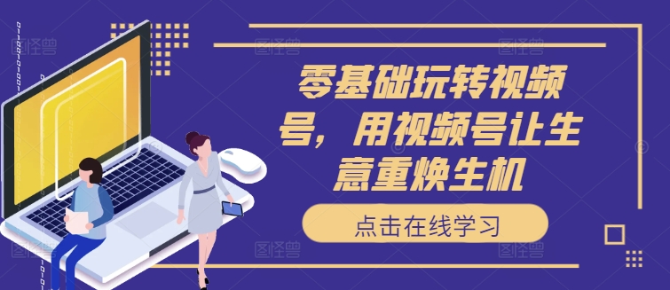 零基础玩转视频号，用视频号让生意重焕生机-网赚项目平台