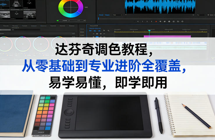 达芬奇调色教程，从零基础到专业进阶全覆盖，易学易懂，即学即用-网赚项目平台
