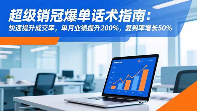 超级销冠爆单话术指南:快速提升成交率,单月业绩提升200%,复购率增长50%-网赚项目平台