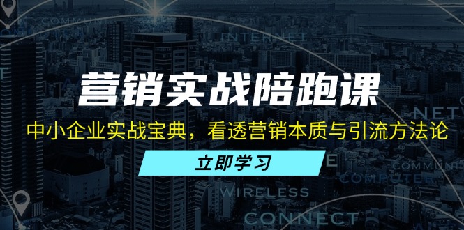 营销实战陪跑课：中小企业实战宝典，看透营销本质与引流方法论-网赚项目平台