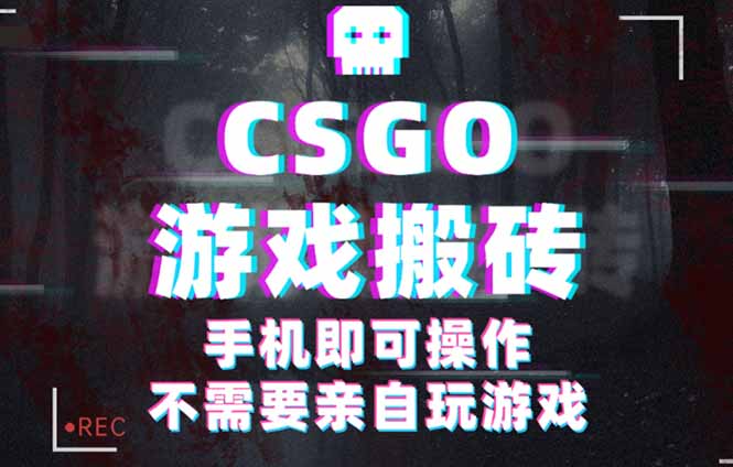CSGO游戏挂机捡漏,单日扫货500+,年底小高峰上车可吃肉,手机即可操作...-网赚项目平台