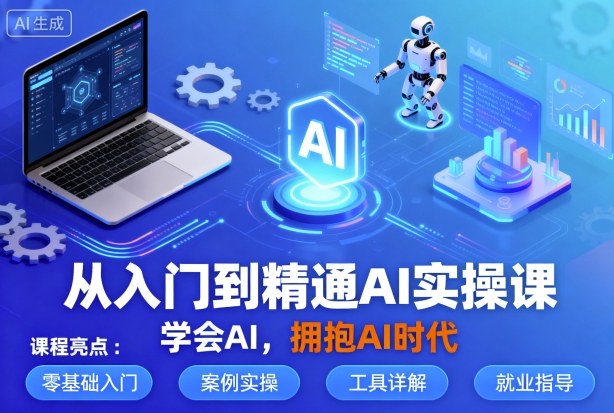 从入门到精通AI实操课，学会AI，拥抱AI时代-网赚项目平台