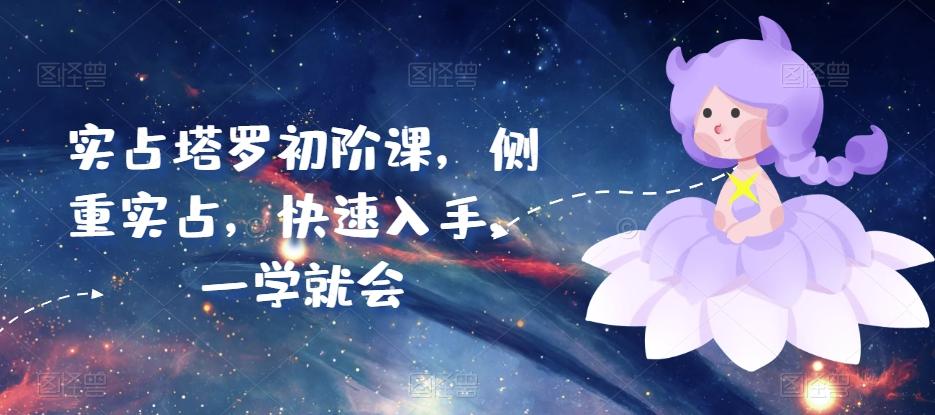 实占塔罗初阶课，侧重实占，快速入手，一学就会-网赚项目平台