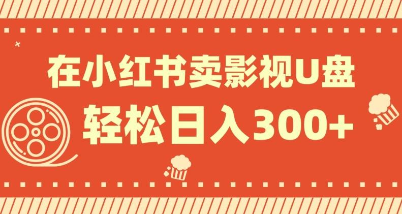 在小红书上卖影视U盘，轻松日入300+，操作简单，小白可轻松上手-网赚项目平台