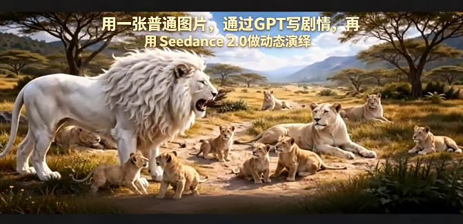 用一张普通图片，通过GPT写剧情，再用Seedance 2.0做动态演绎，居然能生成迪士尼风格搞笑动画-网赚项目平台