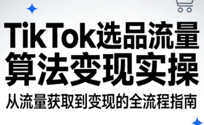 TikTok选品流量算法变现实操-网赚项目平台