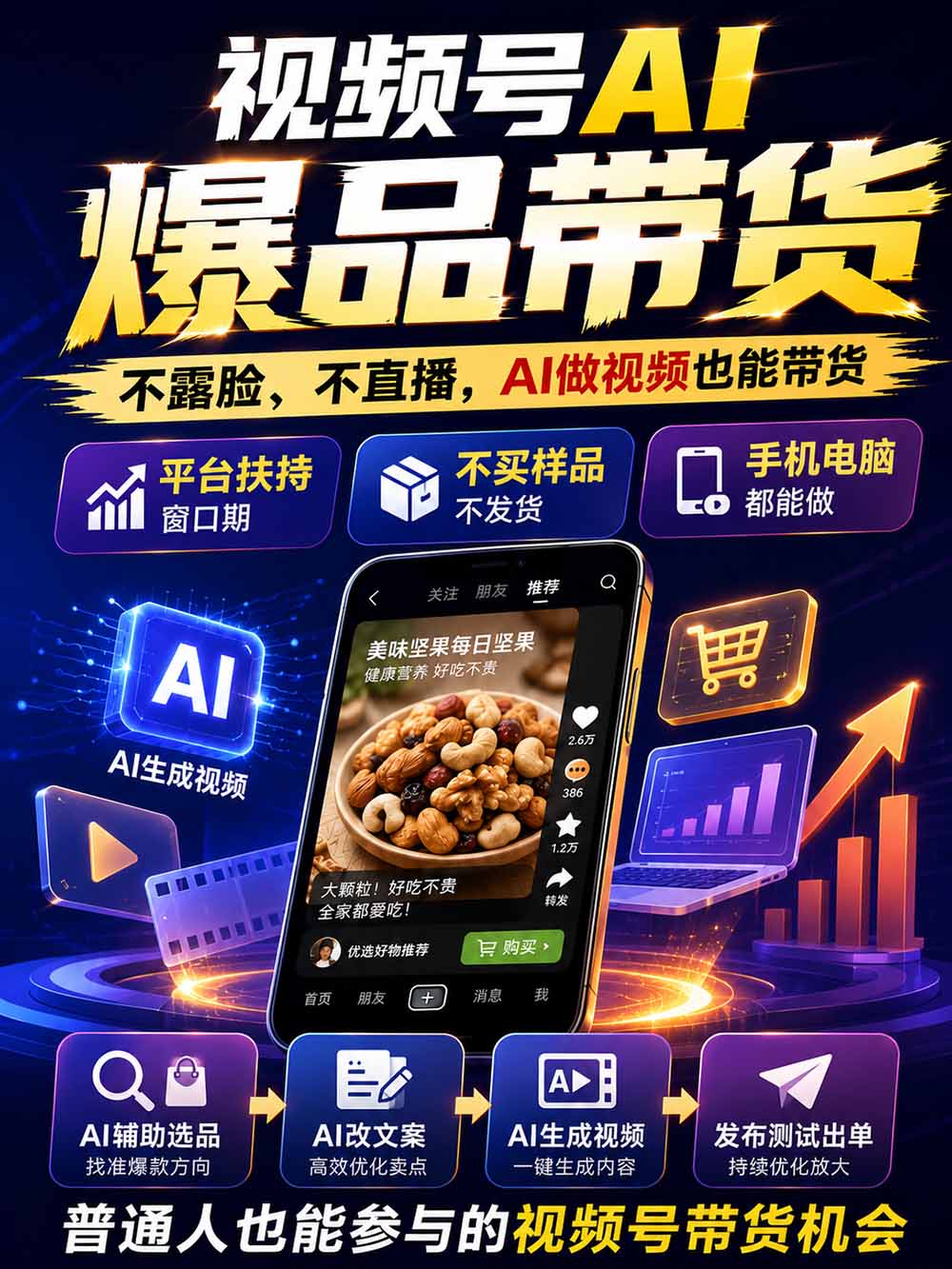 图片[2]-2026视频号AI爆品带货训练营-9月开课｜不露脸不直播，AI做视频发视频号，有人下单，你赚佣金，轻松单日佣金1000+-网赚项目平台