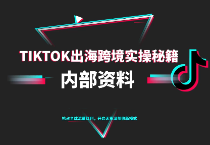 TikTok跨境电商0-1搭建运营(更新10月)-网赚项目平台