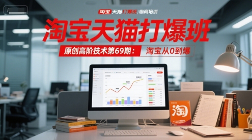 淘宝天猫打爆班原创高阶技术第69期：淘宝从0到爆-网赚项目平台