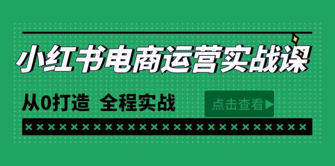 (9946期)最新小红书·电商运营实战课，从0打造  全程实战(65节视频课)-网赚项目平台