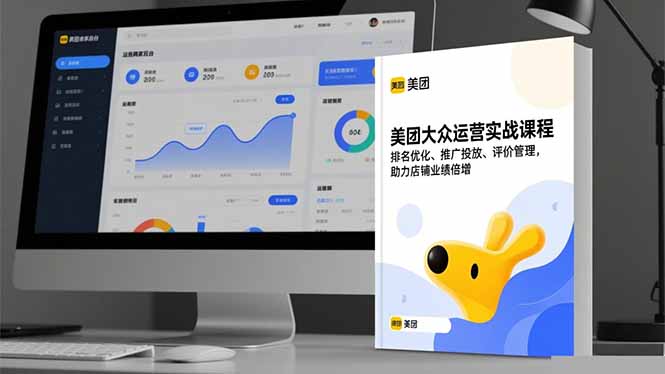 美团大众运营实战课程,排名优化、推广投放、评价管理,助力店铺业绩倍增-网赚项目平台