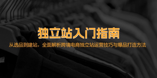 独立站入门指南：从选品到建站，全面解析跨境电商独立站运营技巧与爆品…-网赚项目平台