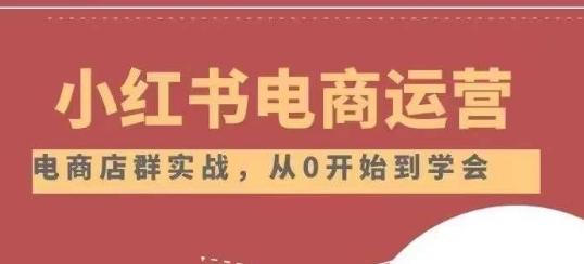 小红书店铺运营从小白到大神2.0，从入门到精通-网赚项目平台