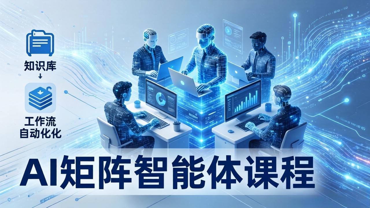 AI矩阵智能体实战：100个数字员工批量生产内容，文本知识库+工作流自动化全搞定-网赚项目平台