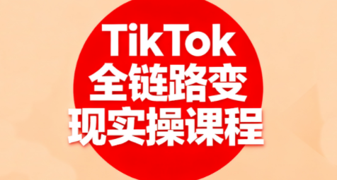 小杨老师·TikTok全链路变现实操课程-网赚项目平台