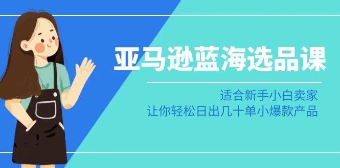 亚马逊-蓝海选品课：适合新手小白卖家，让你轻松日出几十单小爆款产品-网赚项目平台