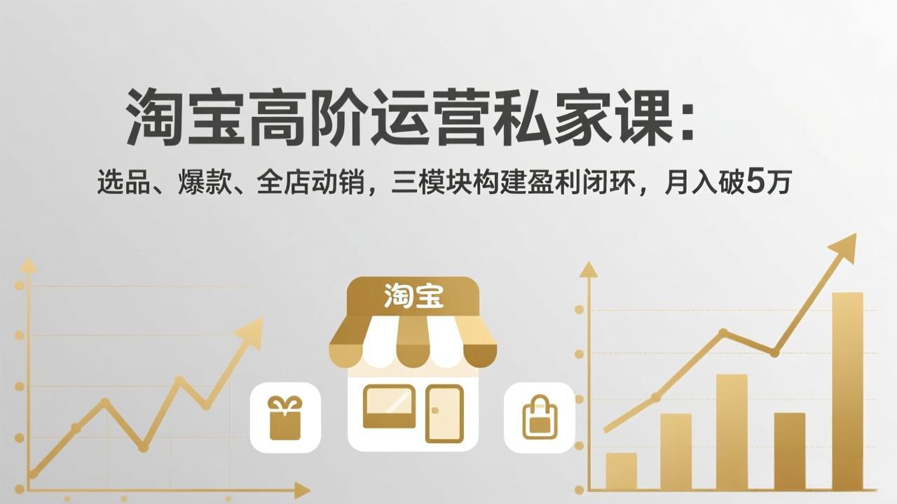 淘宝高阶运营私家课(更新26年4月18-网赚项目平台