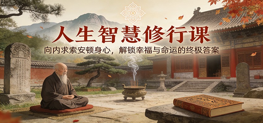 人生智慧修行课：向内求索安顿身心，解锁幸福与命运的终极答案-网赚项目平台