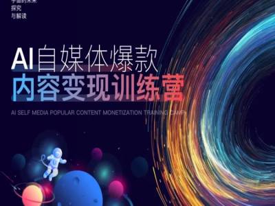 AI自媒体爆款内容变现训练营，20%底层逻辑，60%实操方法，20%案例拆解(即学即用)-网赚项目平台