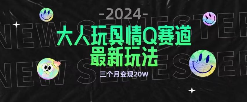 全新大人玩具情Q赛道合规新玩法，公转私域不封号流量多渠道变现，三个月变现20W【揭秘】-网赚项目平台