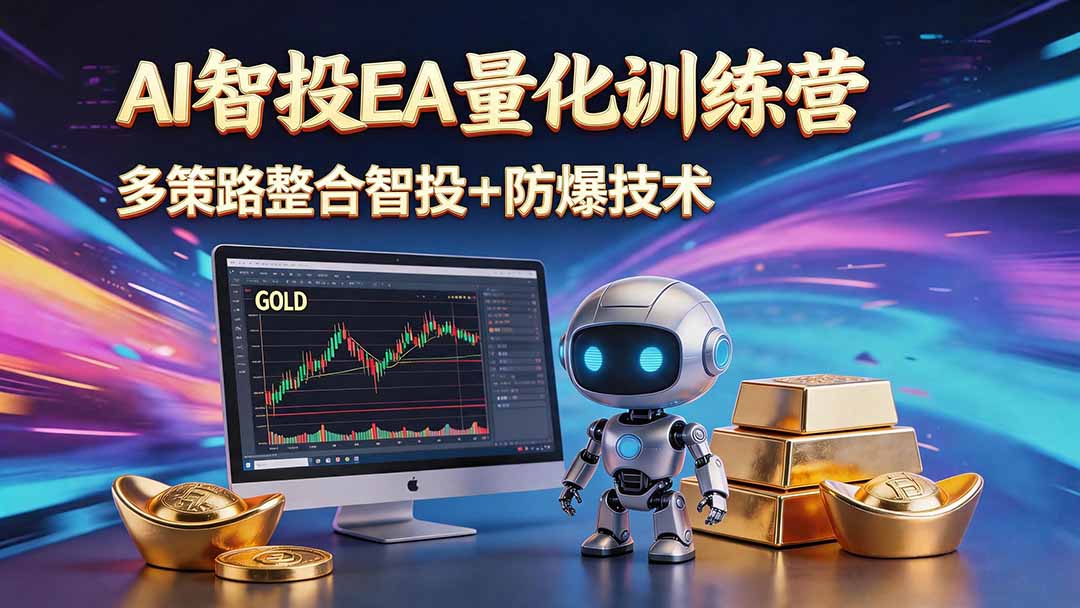 AI智投EA量化运营技术，自动化黄金操盘技术，小白也可以轻松上手日入1000+-网赚项目平台