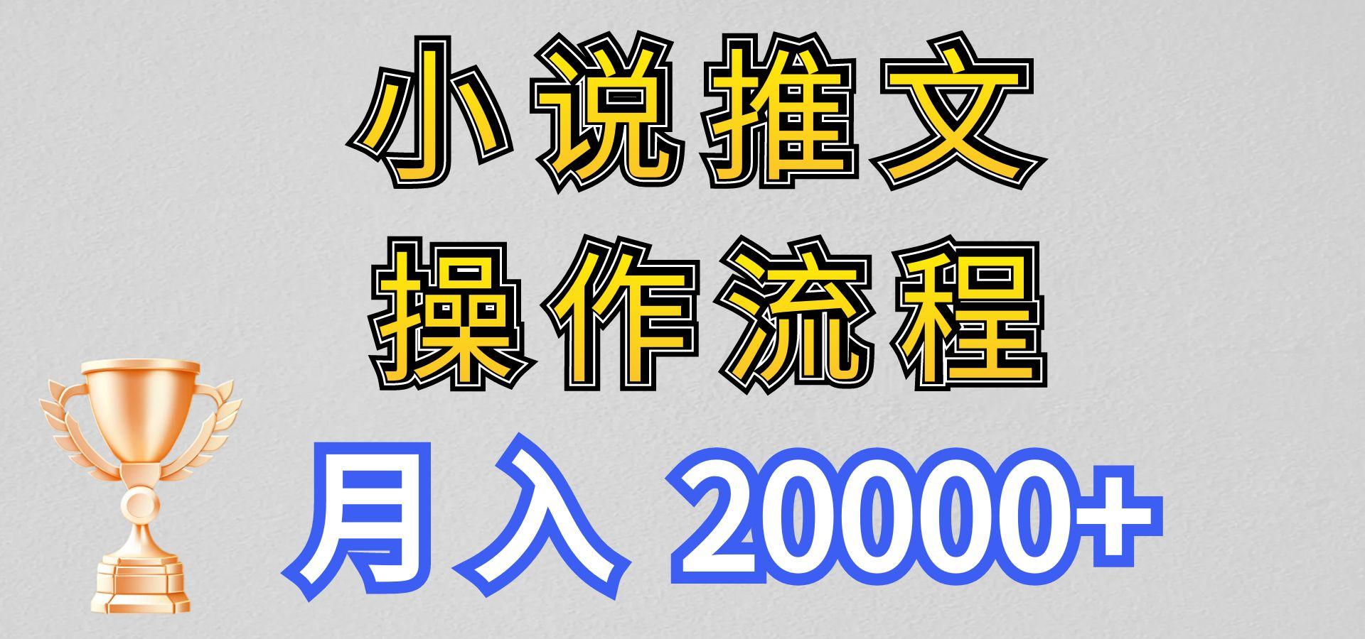 小说推文项目新玩法操作全流程，月入20000+，门槛低非常适合新手-网赚项目平台
