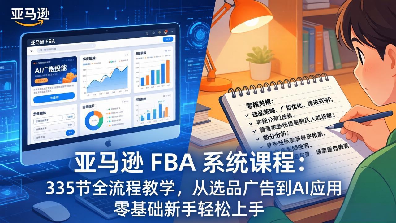亚马逊 FBA 系统课程(更新26年3月-网赚项目平台