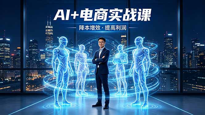 AI+电商实战课，1人+N个AI 智能体，把SOP变AI员工，实现降本增效提高利润-网赚项目平台
