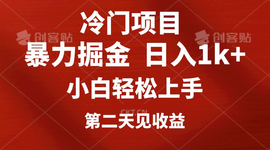 冷门项目，靠一款软件定制头像引流 日入1000+小白轻松上手，第二天见收益-网赚项目平台