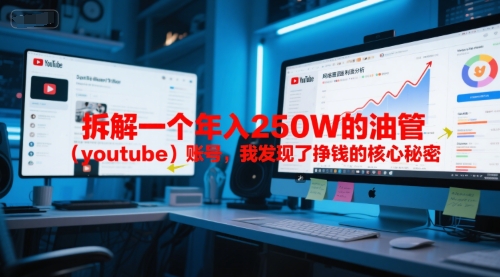 付费文章：拆解一个年入250W的油管(youtube)账号，我发现了挣钱的核心秘密-网赚项目平台