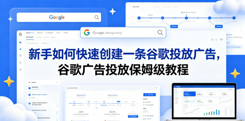 新手如何快速创建一条谷歌投放广告，谷歌广告投放保姆级教程-网赚项目平台