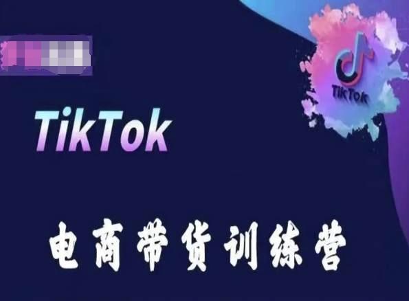 TikTok电商带货训练营，跟随时代潮流，跨境掘金-网赚项目平台