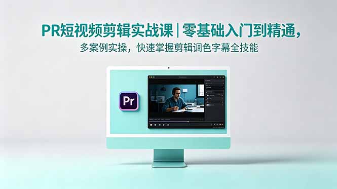 PR短视频剪辑实战课｜零基础入门到精通，多案例实操，快速掌握剪辑调色字幕全技能-网赚项目平台
