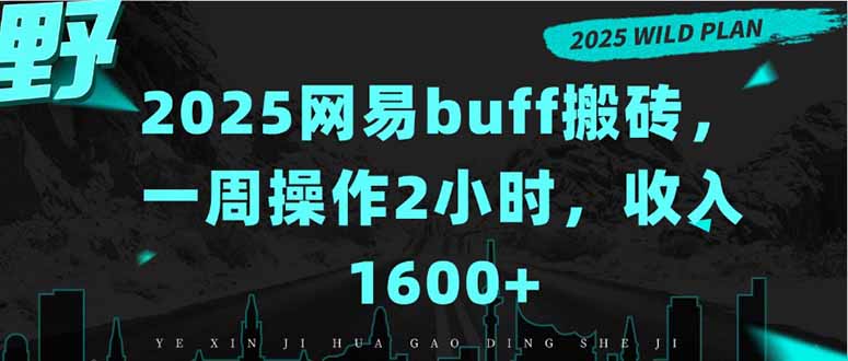 2025网易buff搬砖，一周操作2小时，收入1600+-网赚项目平台